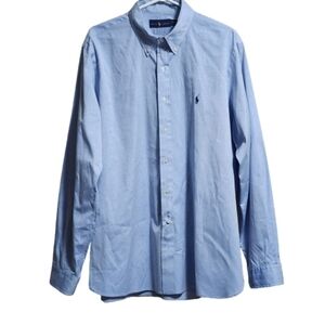 Ralph lauren dress shirts long sleeves color light blue size 17.5